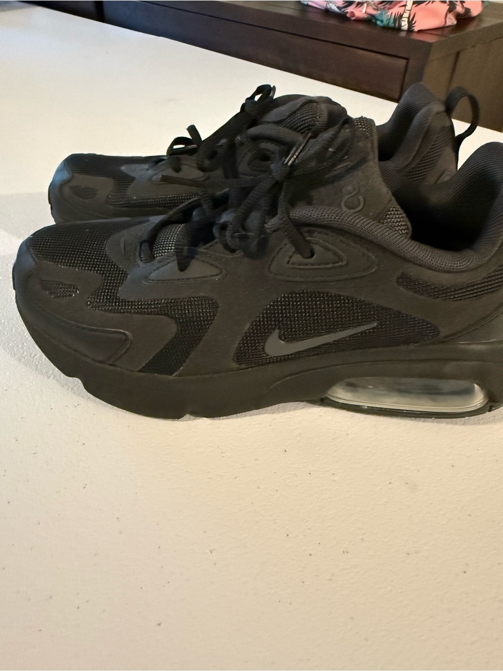 Nike Kids Black Air Max Style Sneakers
